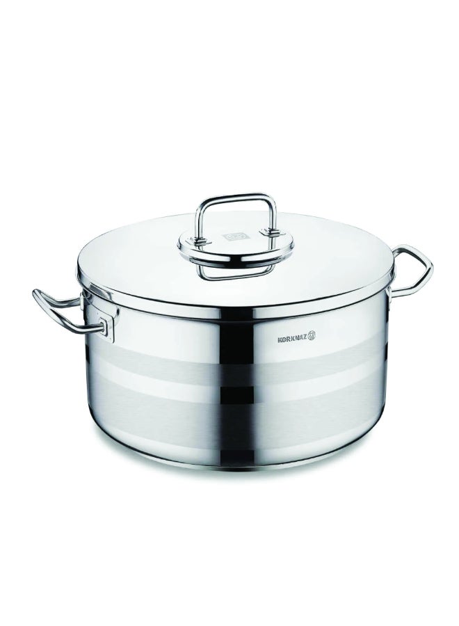 Korkmaz Astra2 Stainless Steel Pot | Induction Base Cooking Stock Pot | Turkish Stainless Steel Cookware - KA2030 36x21 CM - Image 4